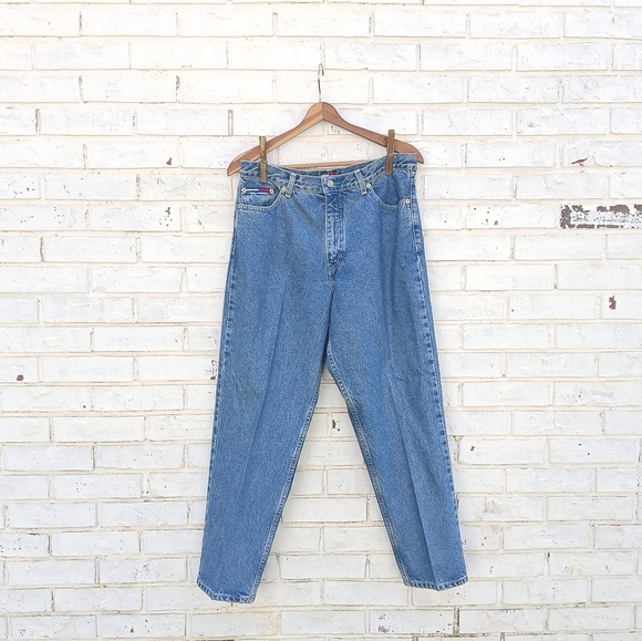 Vintage Tommy Hilfiger Relaxed Jeans Big Flag - Picture 3 of 10